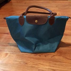 Longchamp Nylon Purse (Beautiful Turquoise)